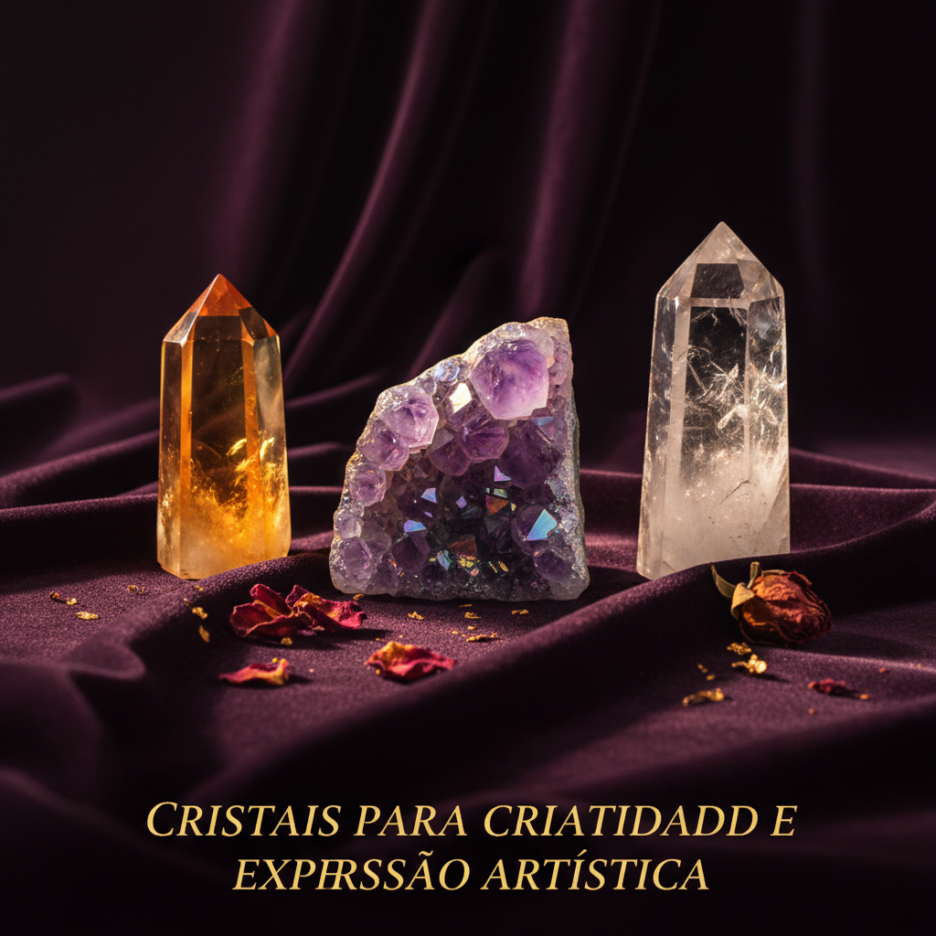 A Chama Interior: Cristais para Criatividade e Expressão