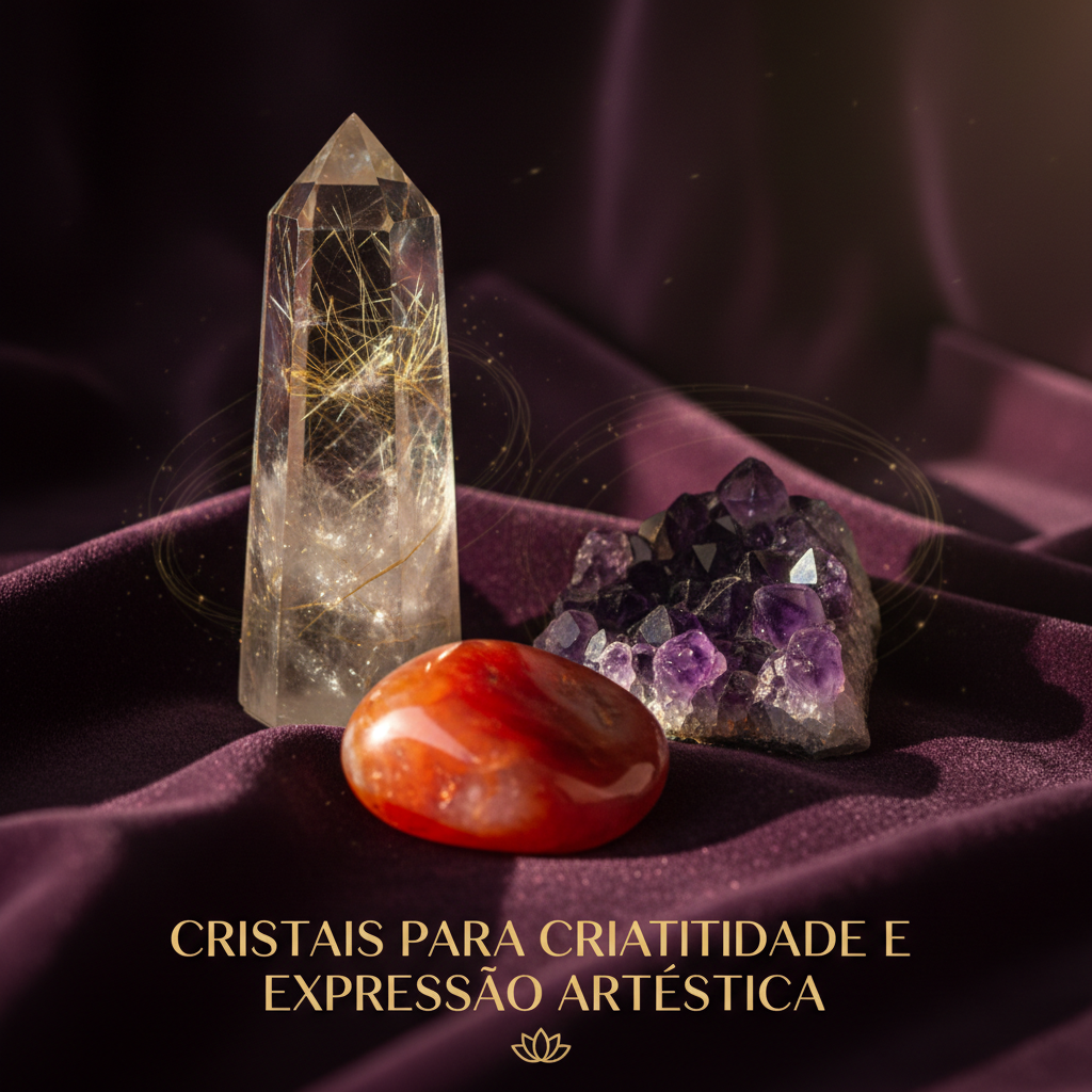 Despertando a Centelha: Cristais para Criatividade e Expressão