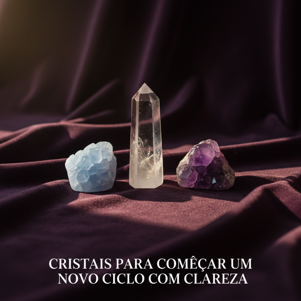 Novo Ciclo: Cristais para Desvendar Caminhos com Clareza